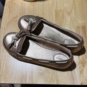 Sebago Priscilla Ballet Flats in Metallic Rose Women’s Size 7.5
